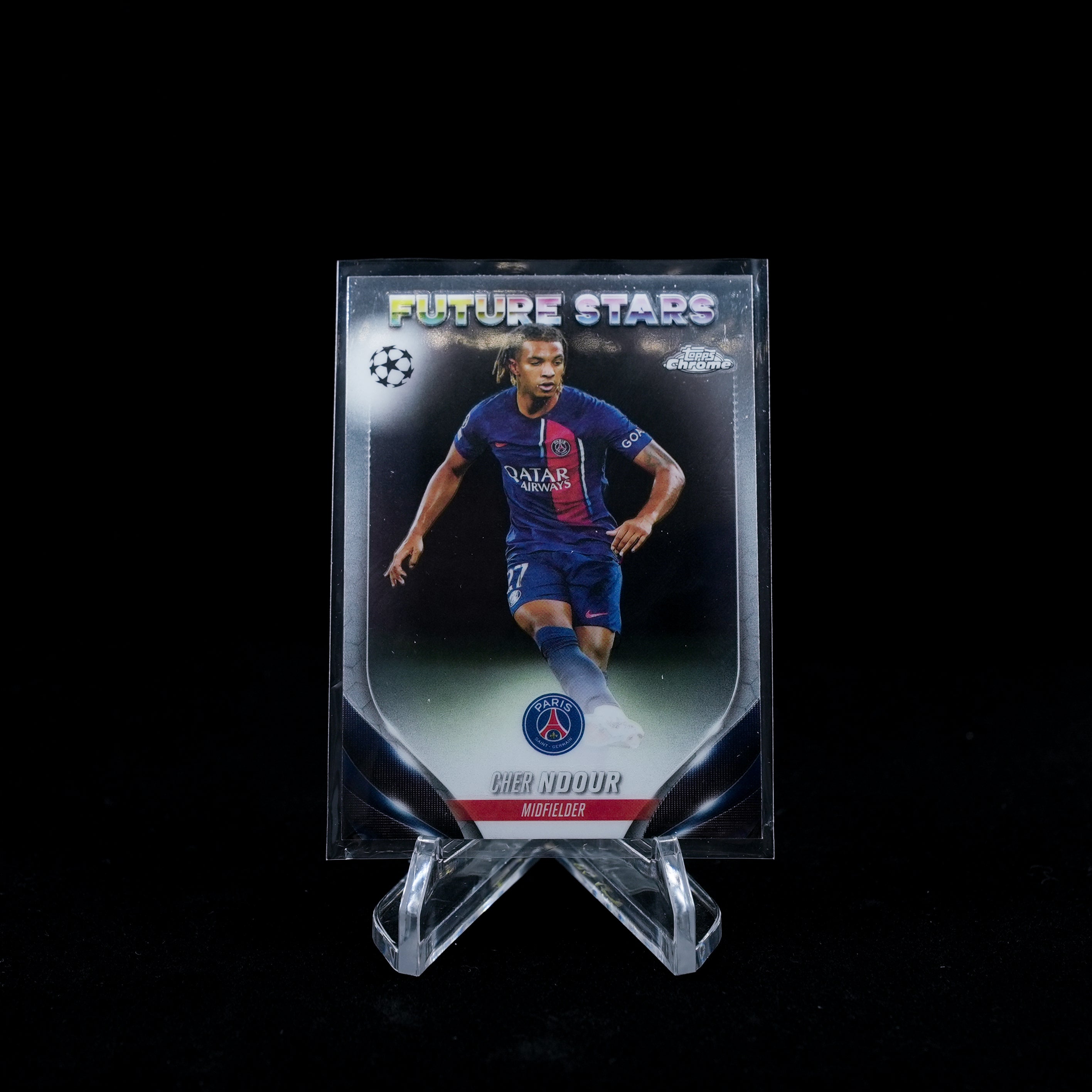 2023-24 Topps Chrome UEFA Club Competitions Soccer-Cher NDour-Future Stars